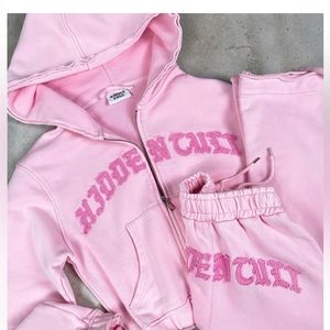 New Hidden cult pink sweatsuit